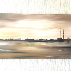 original oil painting poolbeg