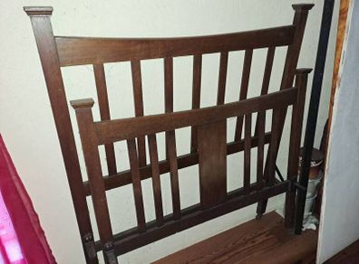 Edwardian Solid Oak Bed