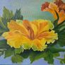 Original floral oil painting by M. Murray Image 4