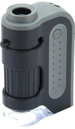 MicroBrite Plus 60 -120x LED Lighted Pocket Microscope, Grey (FREE POSTAGE)
