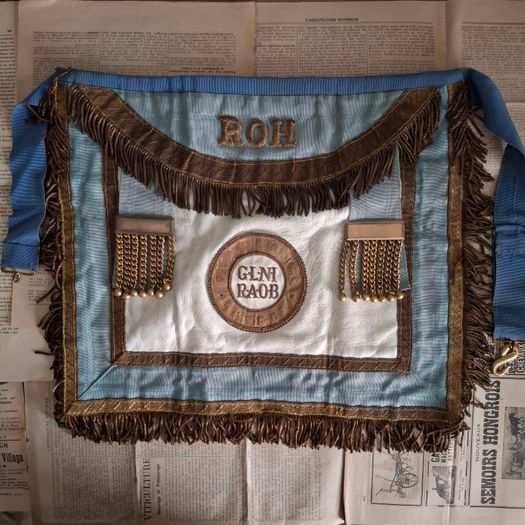 1920s RAOB Fraternal Apron & Case
