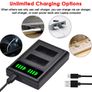 LPE17 LP-E17 LP E17 Dual USB LED Charger for Canon EOS Cameras Image 4