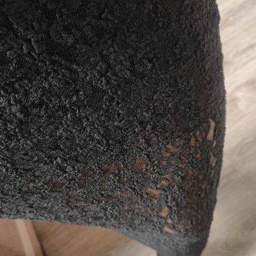 Brand new Black Frill Hem Lace Midi Skirt, NEW LOOK, SIZE 8