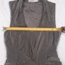 Karen Millen Taupe Grey Draped Asymmetric Wrap Sleeveless Midi Cocktail Dress 8UK/36EU Image 10