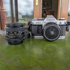 Canon AE-1 + FD 50mm f/1.8 + Tokina 28mm f/2.8