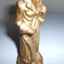 Antique Led "Old Man Figurine("4.5"tall)painted inGold Paint(Approx Early 1900's) Image 5