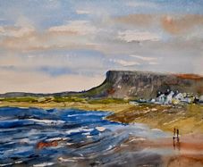 strandhill-beach Sligo watercolour