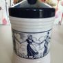 Dutch Opaque White Glass Jars x 2 Image 3