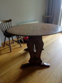 Heavy dining table and 4 chairs
