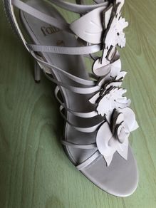 Leather high heels shoes brand new.
