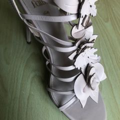 Leather high heels shoes brand new.