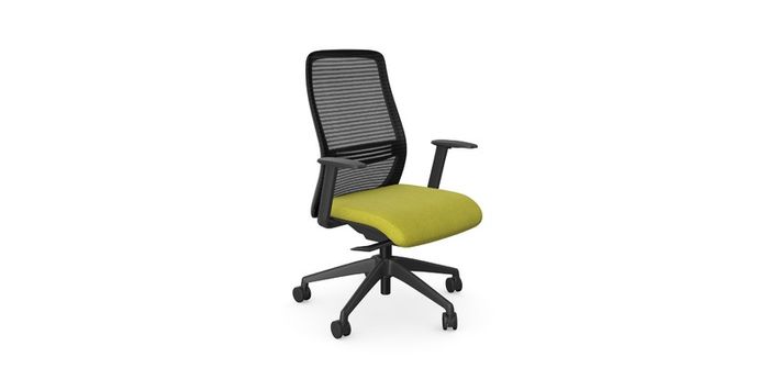 NV High Back Swivel Mesh Chair black Frame with adjustable arms