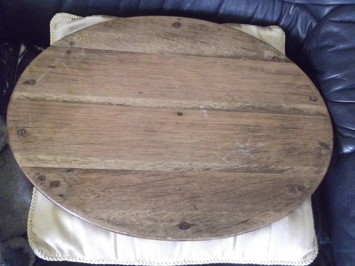a antiques oak gallery tray c 1850