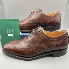Loake 202T Brown Leather Brogues Shoes Wingtip UK 7.5 EU 41.5 - Made England