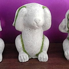3 Rabbits (plaster) Green & White 2 euro