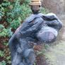 Large Bohemian crafted wooden lamp Image 9