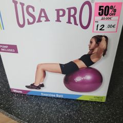 Pilates ball and pump