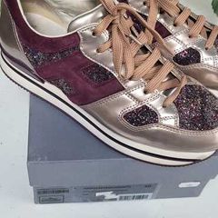 HOGAN leather trainers Sz 40 (Fit 7UK) - Rrp 320 (New)