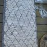 New 240cm x 58cm distressed oatmeal and grey indoor/outdoor runner Image 2