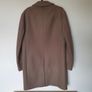 odermark overcoat 100% virgin wool size large ptp 22" dark sand like new Image 2