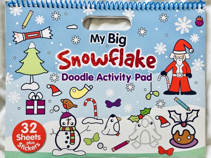 Extra Large -Christmas My Big Snowflake Doodle Activity Pad