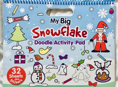 Extra Large -Christmas My Big Snowflake Doodle Activity Pad