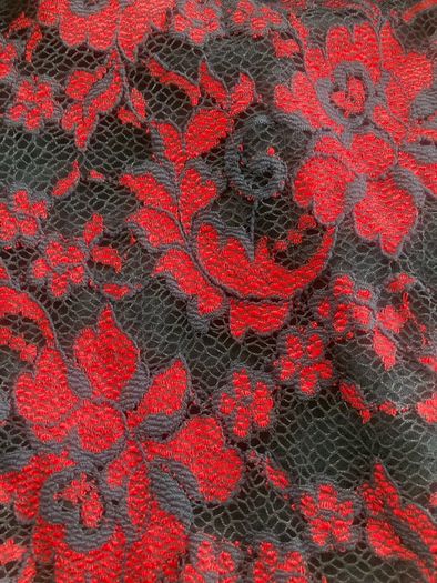 Red/Black lace dress