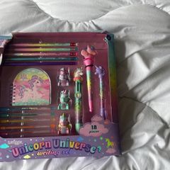 smiggle unicorn universal 18 piece writing set