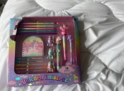 smiggle unicorn universal 18 piece writing set