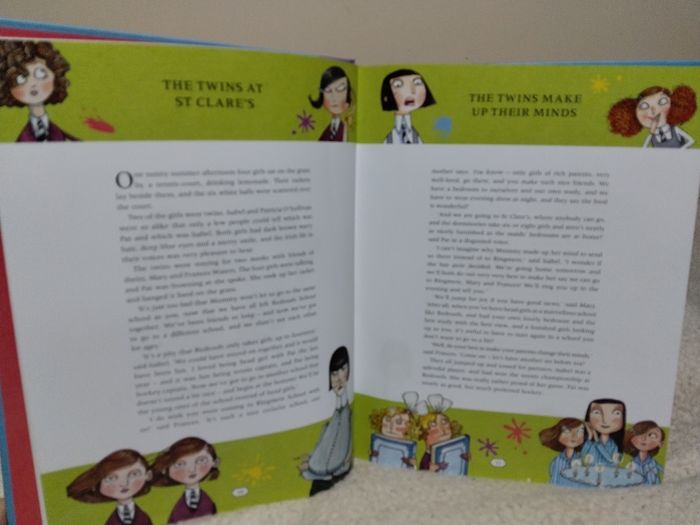 Enid Blyton,s Classic, The Twins At St Clare,s   Large Hardback Book