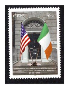 2011 Ireland 50th Anniversary of the American Chamber of Commerce Commemorative Stamp Mint Never Hinged (MNH)