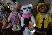Collectors Brass Button Bears