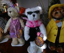 Collectors Brass Button Bears