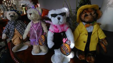 Collectors Brass Button Bears