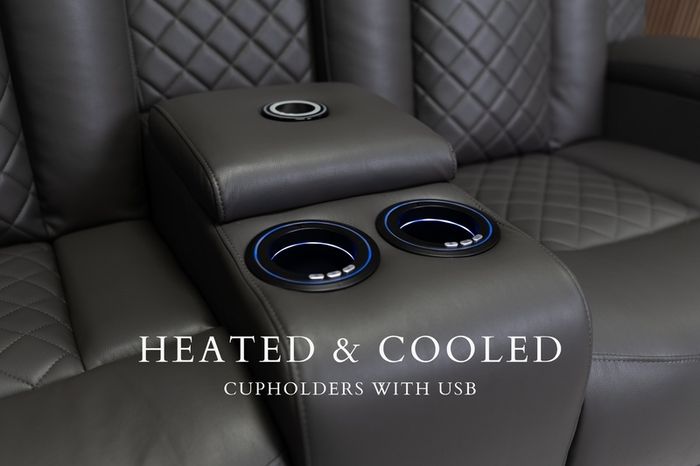 2 Seater Ashbyrne Electric Leather Recliner Sofa