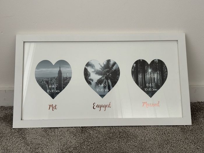 photo frame met engaged married 46x25cm