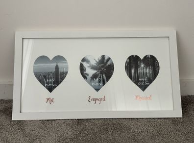 photo frame met engaged married 46x25cm