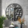 Large Modern Mirror Wall Clock Image 5