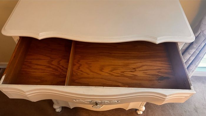 Drexel 3 piece set chest of drawers , mirror, tall chest