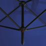 Double Parasol with Steel Pole Azure Blue 600x300 cm Image 8