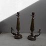 Vintage Onyx Green Candle holders Image 3