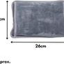 Rechargeable Electric Hot Water Bottle - Fast & Portable Heating for Hand & Body Warmers & Pain Relief, Hand Warmer with Soft Durable Grey Heating Pad Image 2