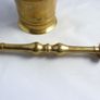 Antique Brass Pestle & Mortar, Small Bell-Shaped Apothecary Style 8.5cm Tall. Image 8