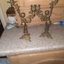 vintage brass candle holders Image 3