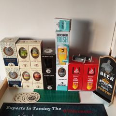 Beer Lovers Bundle Glasses, Bar Mat, Coasters & Accessories