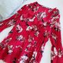 NY Collection Red Floral Blouse - Size 12 Image 5