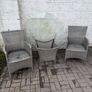 Garden table base (only) and x2 chairs Image 2