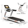 C66 Commercial SMART Treadmill with 1YR Warranty, 3HP Motor 18KM PER HOUR, WiFi Colour Touchscreen Media Player, Watch Netflix, YouTube, etc, Download Any App, Flash Sale Image 5