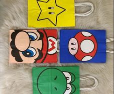 Super Mario 12 pcs paper party bags
