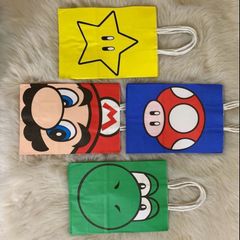Super Mario 12 pcs paper party bags